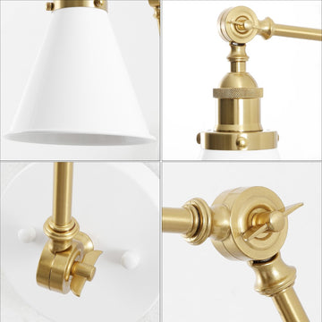 Rover 7" Adjustable Arm Metal LED Wall Sconce